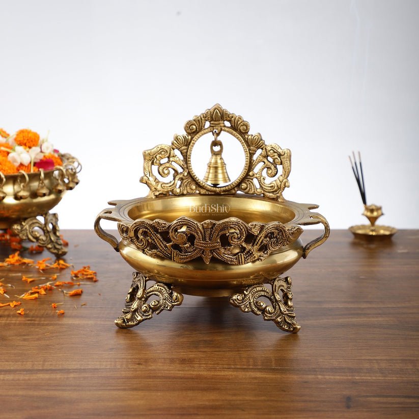 Brass Handcrafted traditional Urli bowls - Budhshiv.com