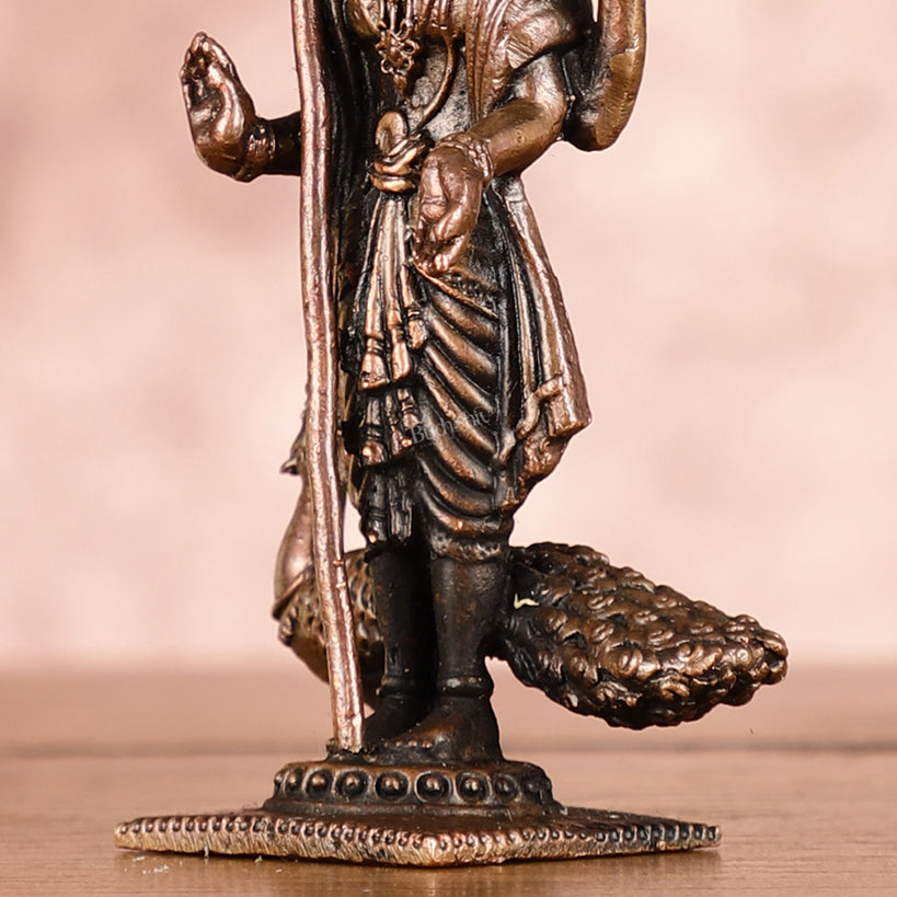Divine Pure Copper Kartikeya Murugan Swamy Idol - 3"