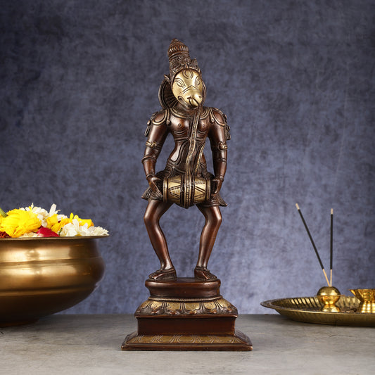 Hayagriva brass idol Restorer of Vedas 12.5"