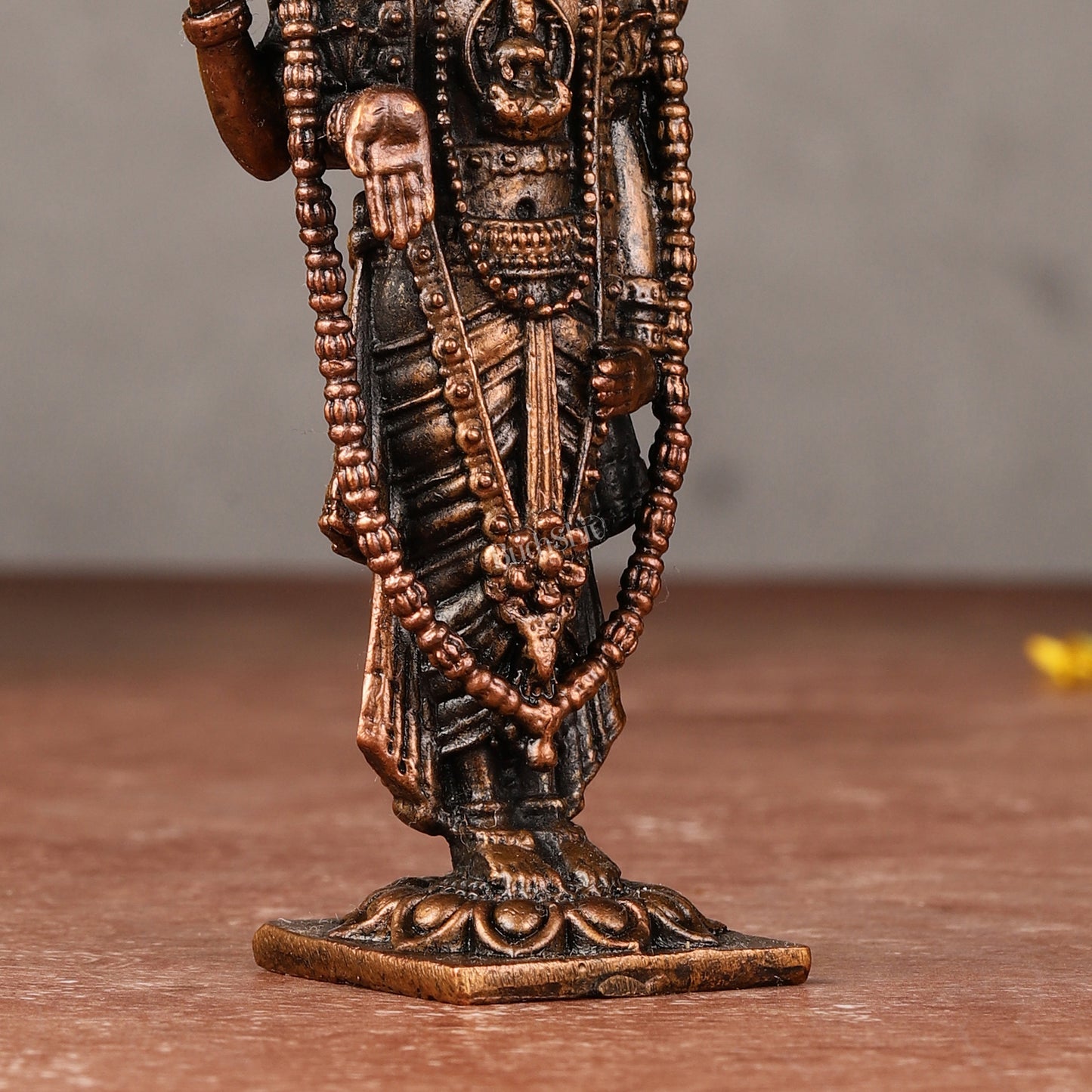 Pure Copper Perumal Lord Tirupati Balaji Idol - 4.5-inch