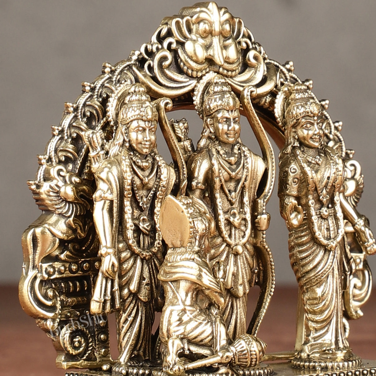 Brass Ram Ram Darbar Lightweight Idol - 4-inch