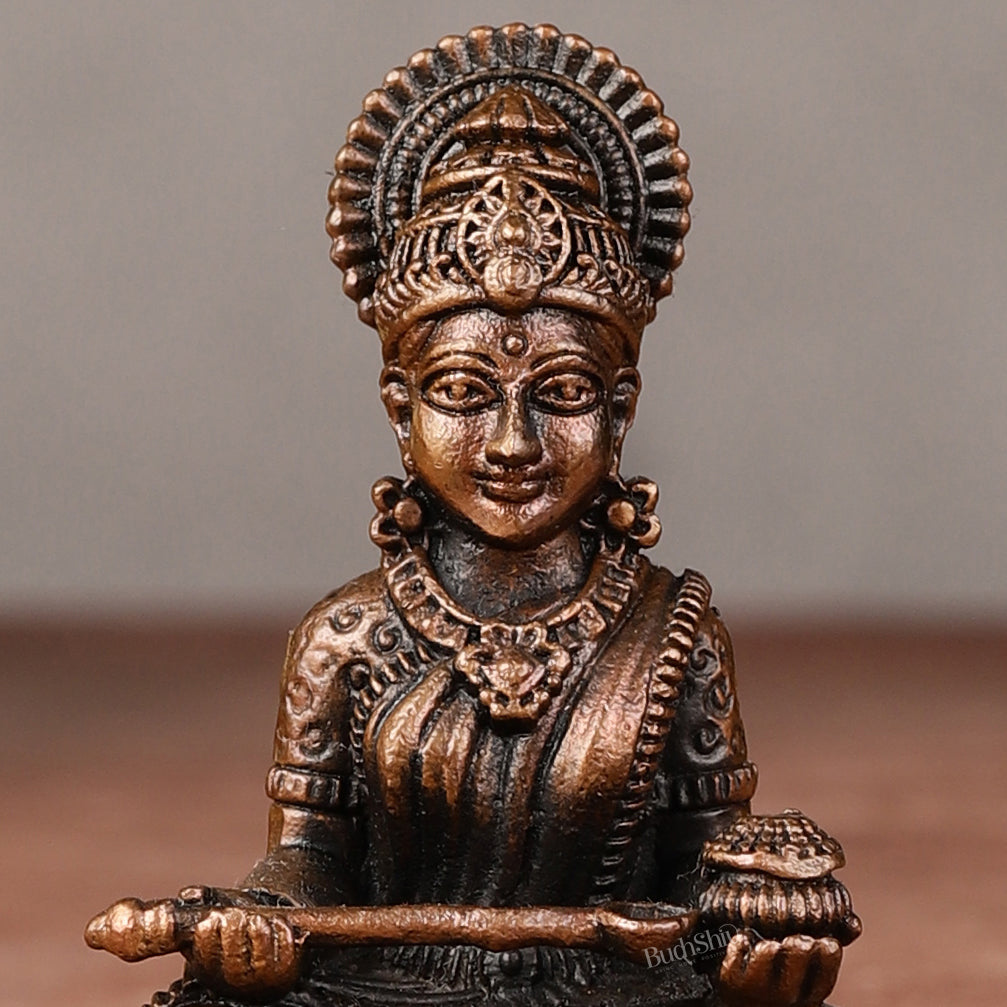 Pure Copper Annapoorna Idol - 2.5-inch