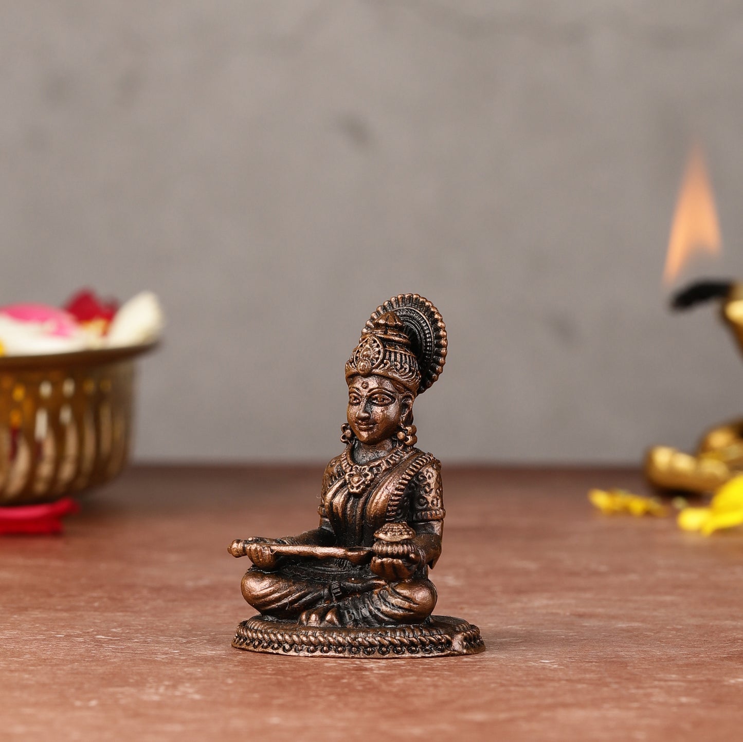 Pure Copper Annapoorna Idol - 2.5-inch