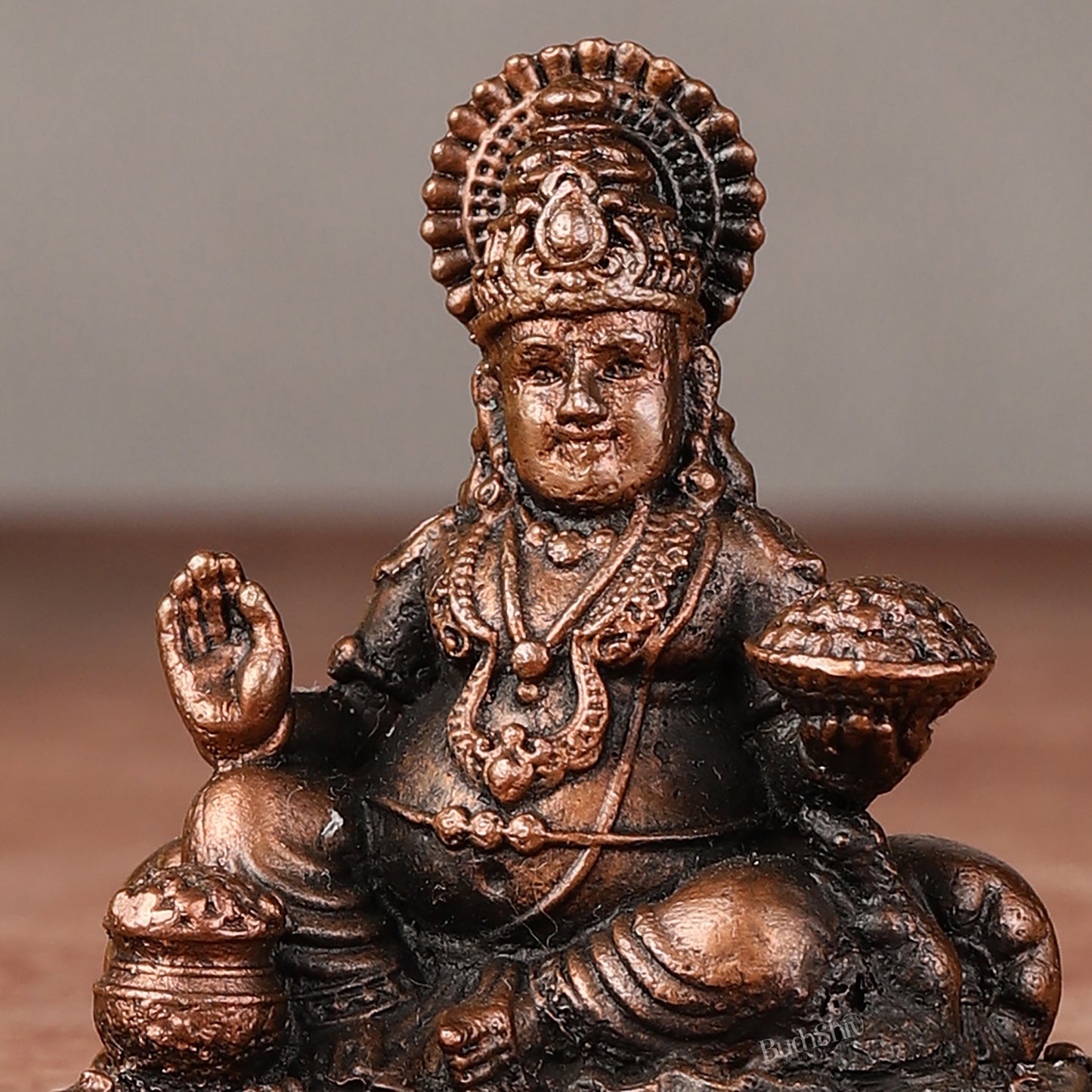 Pure Copper Kubera Idol -2"