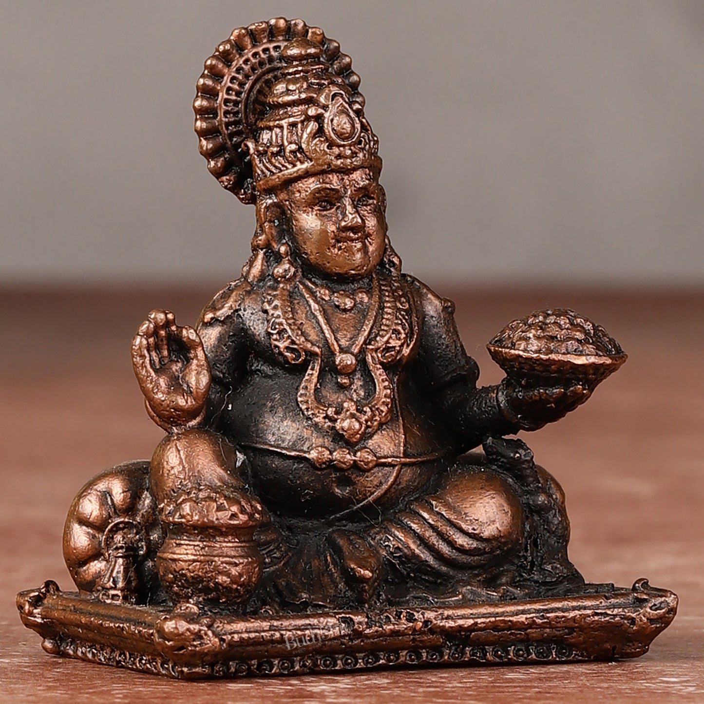 Pure Copper Kubera Idol -2"