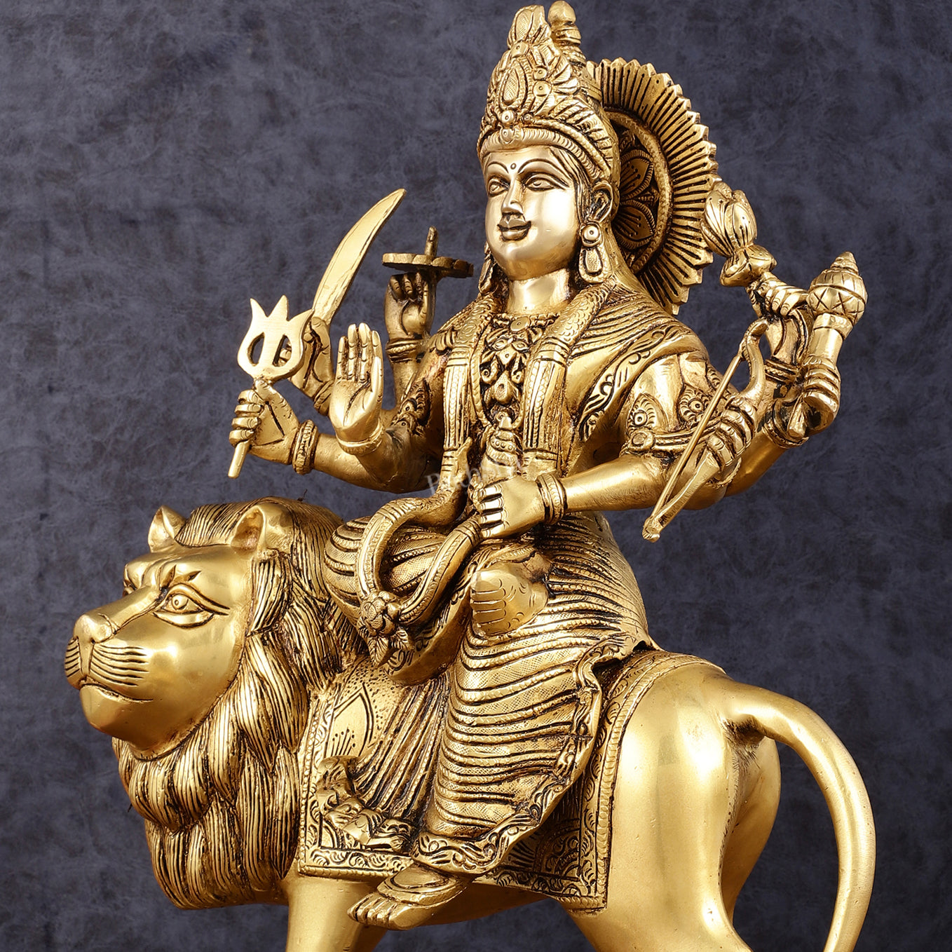 Brass large Durga ma idol 17"