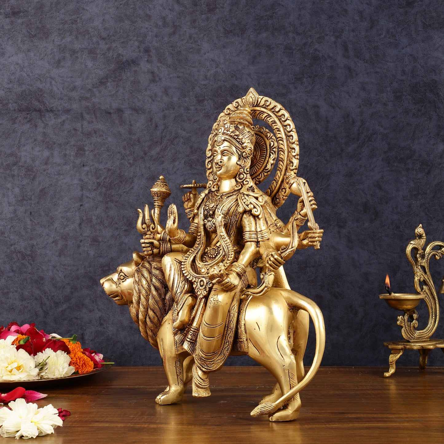 Brass Durga Ma Idol 15 inch