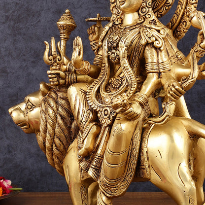 Brass Durga Ma Idol 15 inch