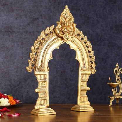 Exquisite Brass Standing Prabhavali Arch Frame 17 inch