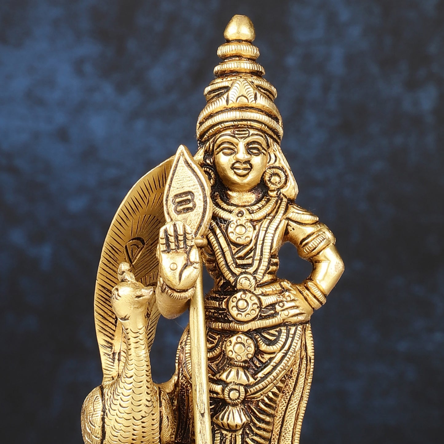 Superfine Pure Brass Balamurugan Idol - 6 inch