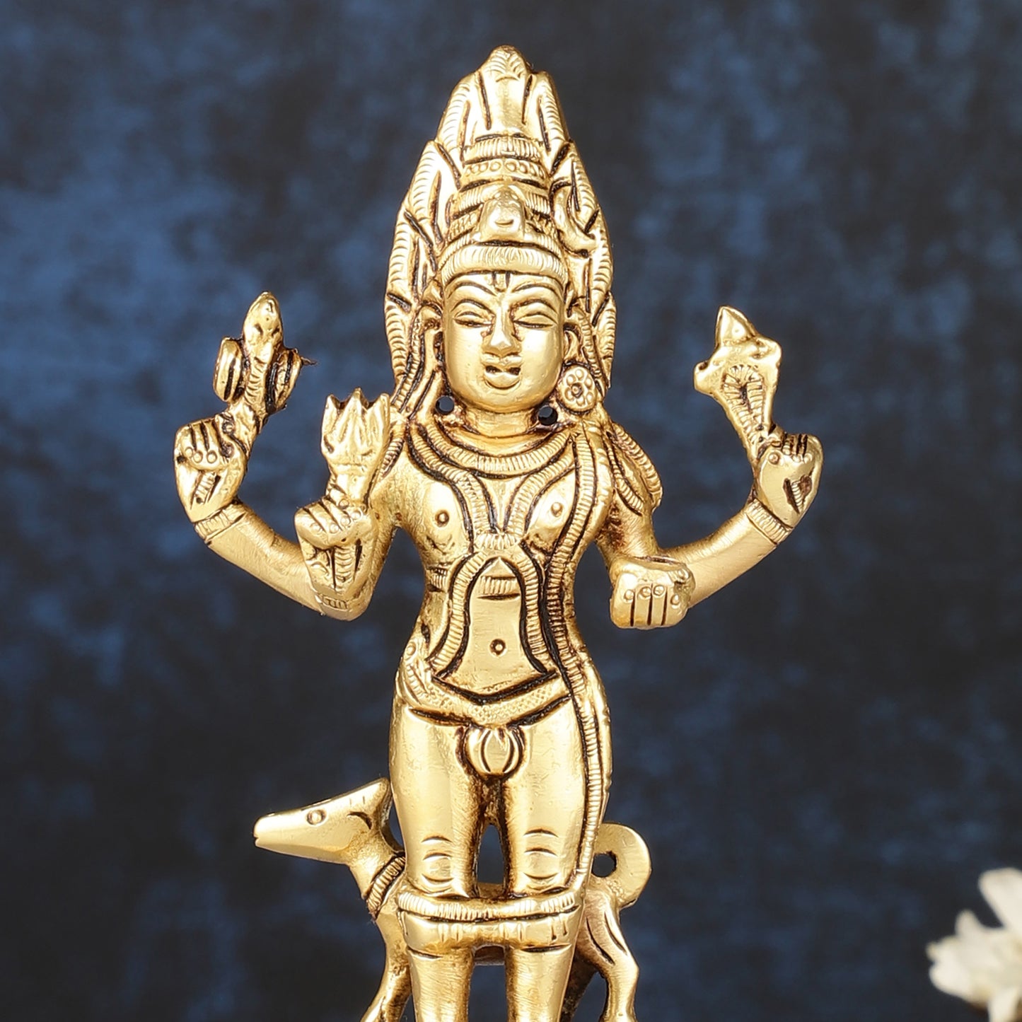 Superfine Brass Kaal Bhairav Idol - 6.5