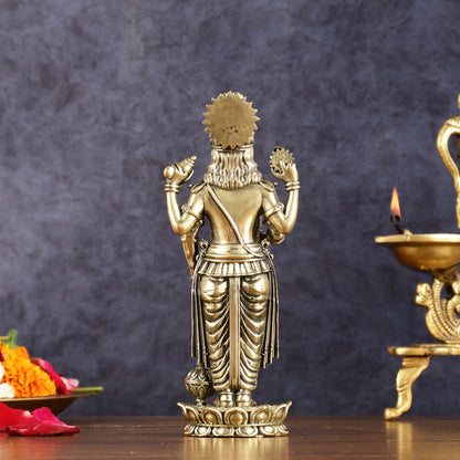 Brass Vishnu idol 7 inch