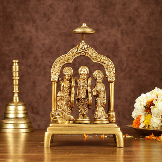 Brass Ram Darbar Idol | Height: 9.5 inch