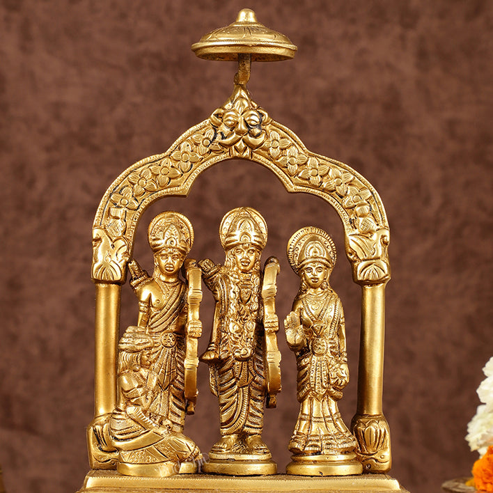 Brass Ram Darbar Idol | Height: 9.5 inch