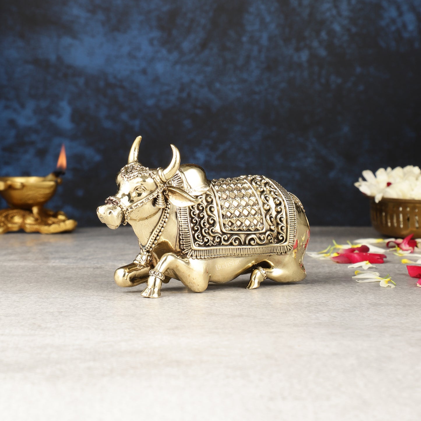 Brass Superfine Nandi Idol - 5.5"