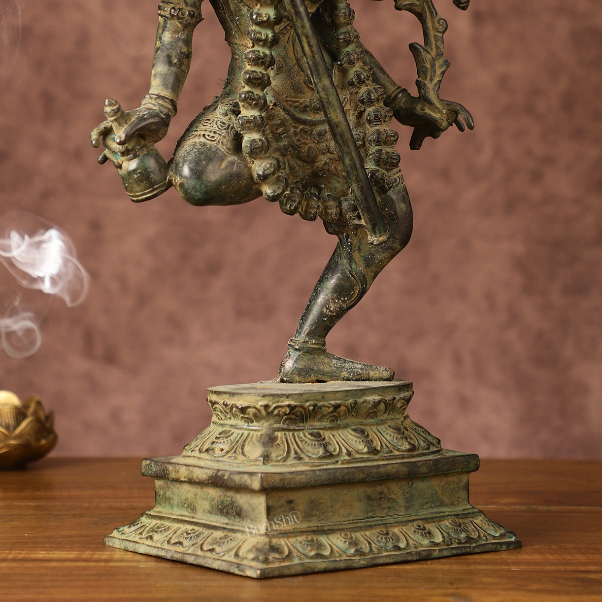 Indonesian Bronze Rare Dancing Mahakali Ma Statue | Height: 16.5 inch