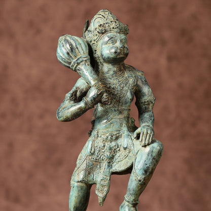 Balinese Bronze Lord Hanuman Sculpture | BudhShiv Exclusive | Height: 12 inch