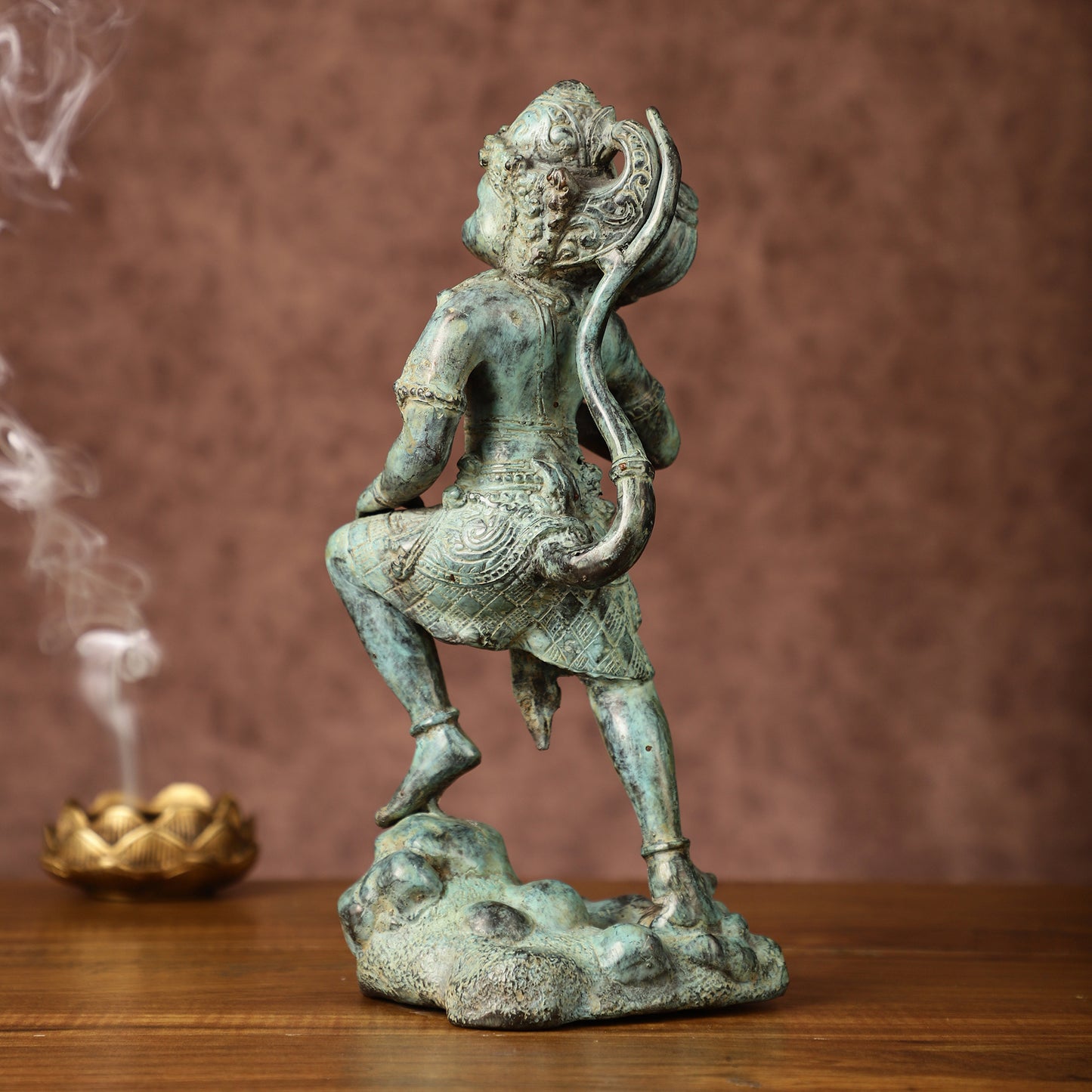 Balinese Bronze Lord Hanuman Sculpture | BudhShiv Exclusive | Height: 12 inch