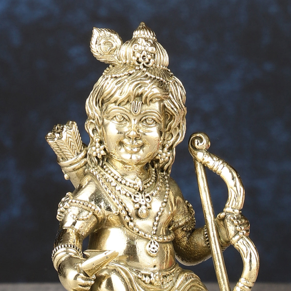 Superfine Brass Intricate Ram Lalla Idol | Height 4 inch