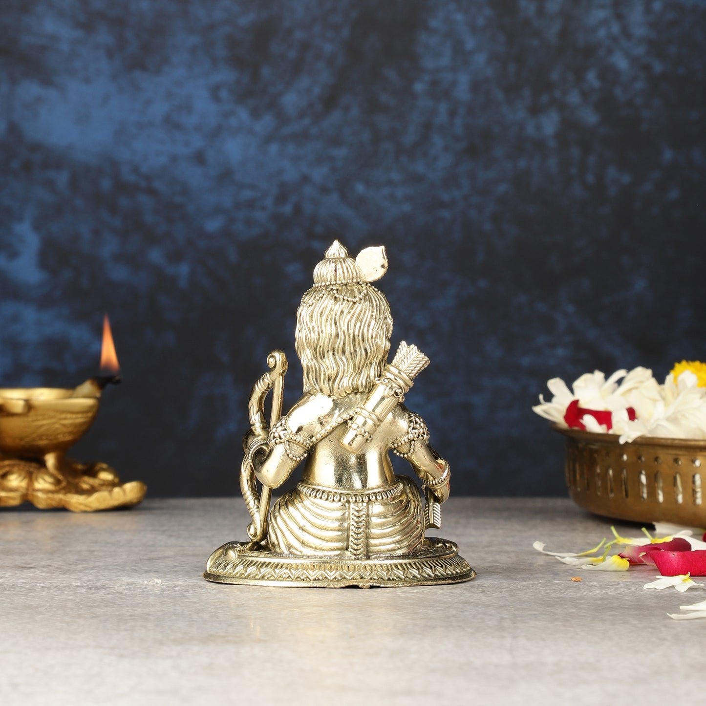 Superfine Brass Intricate Ram Lalla Idol | Height 4 inch