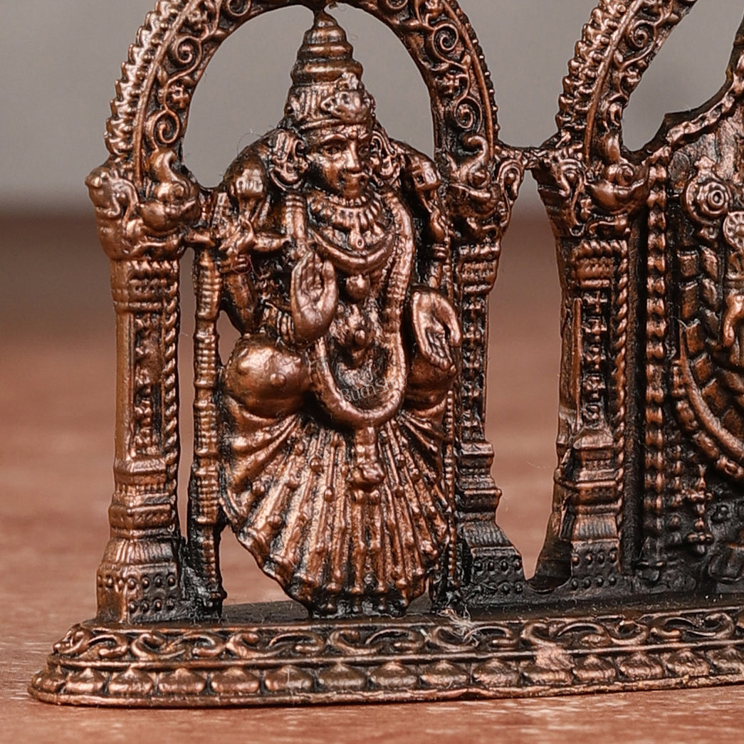 Pure Copper Tirupati Balaji with Padmavati Lakshmi Idol | 2"