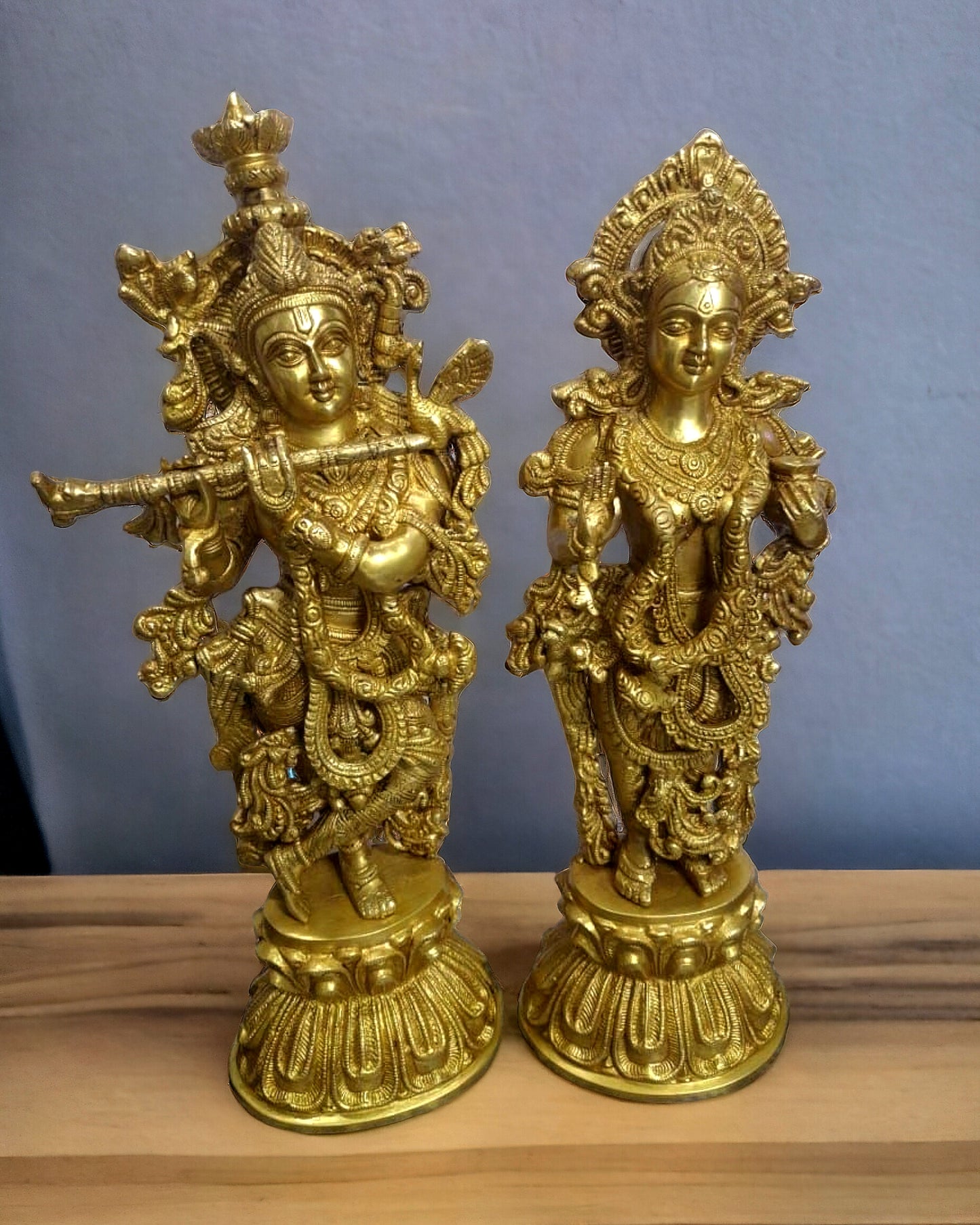 Brass Radha krishna idols 18 inch