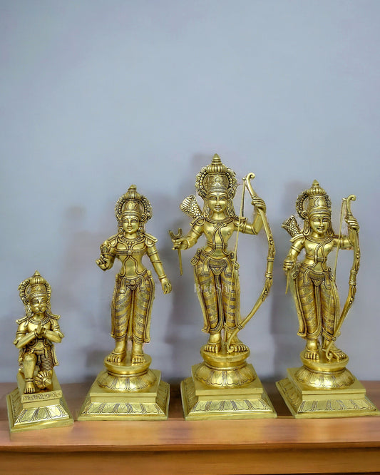 Brass Superfine Large Ram Darbar Idol set 27"