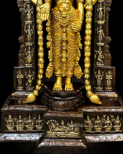Brass Tirupati Balaji Lord Venkateshwara Statue 86"