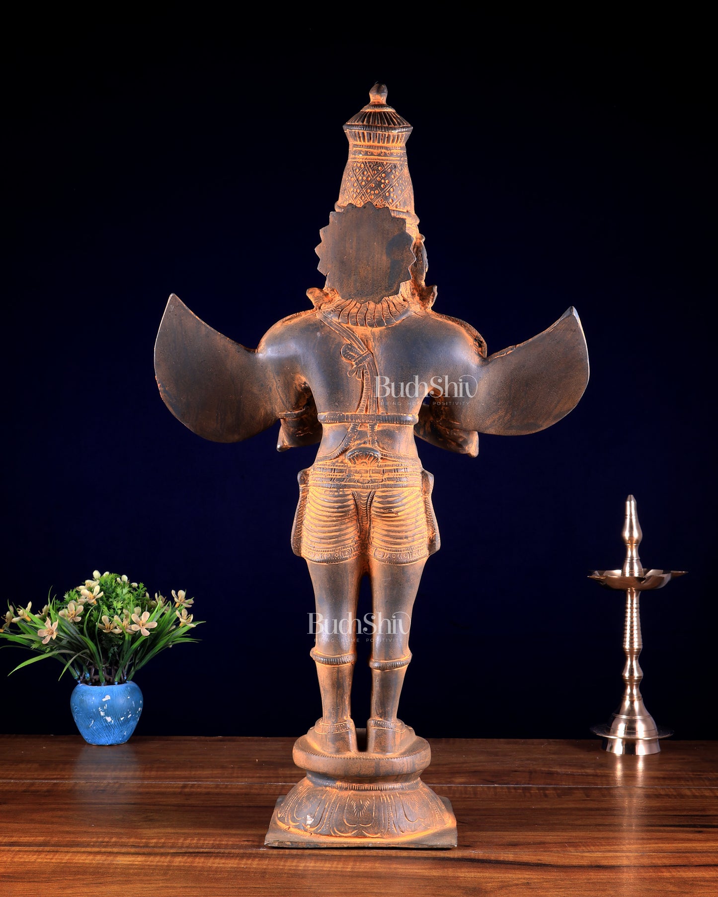 Brass Standing Garuda Dev Statue - 22 Inch