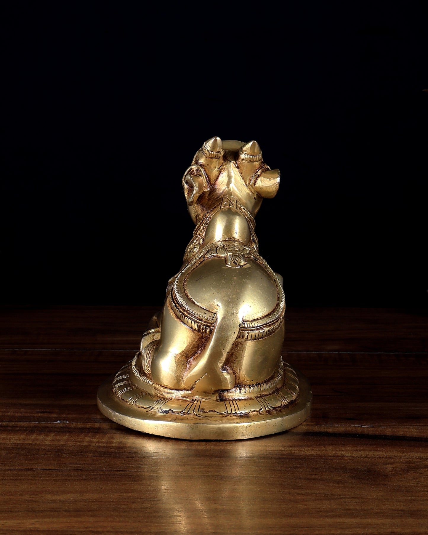 Pure Brass Nandi Statue – 6 Inches | Handcrafted