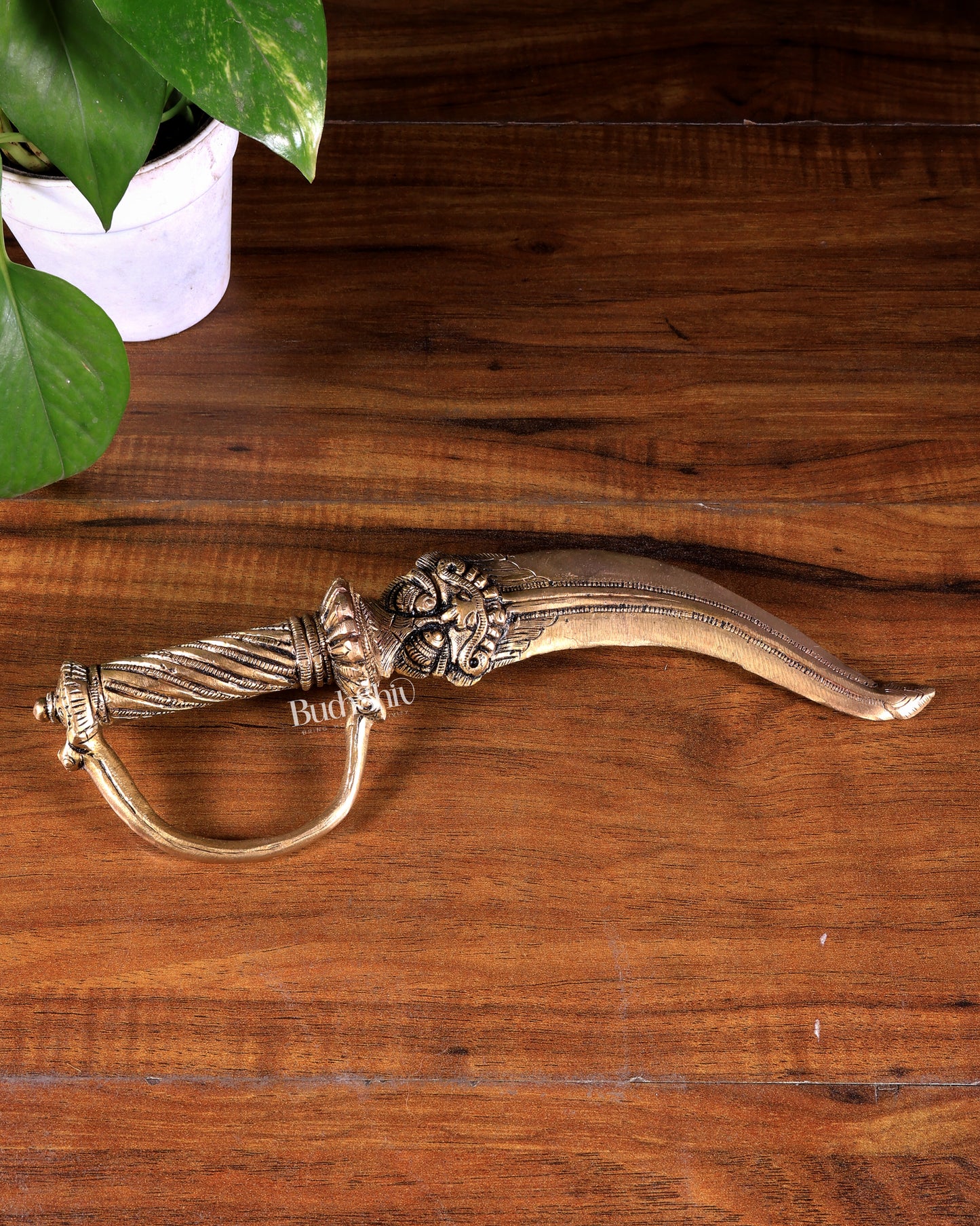 Kirtimukha Design Brass Katar for Ceremonies