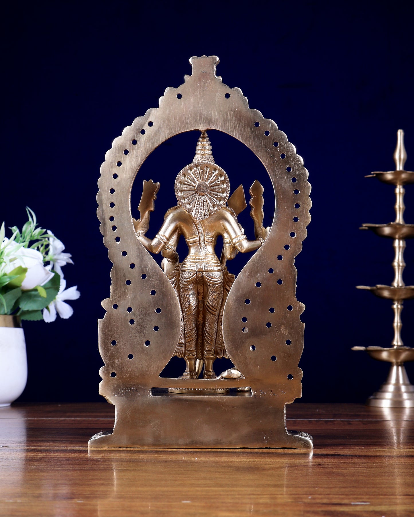 Brass Murugan Swamy Idol – 10 Inch | Lord Kartikeya Brass Statue | BudhShiv