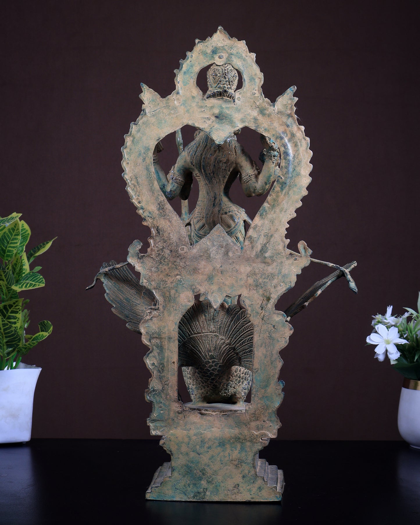 Bronze Saraswati Statue on Swan | Lost Wax Museum Grade Art