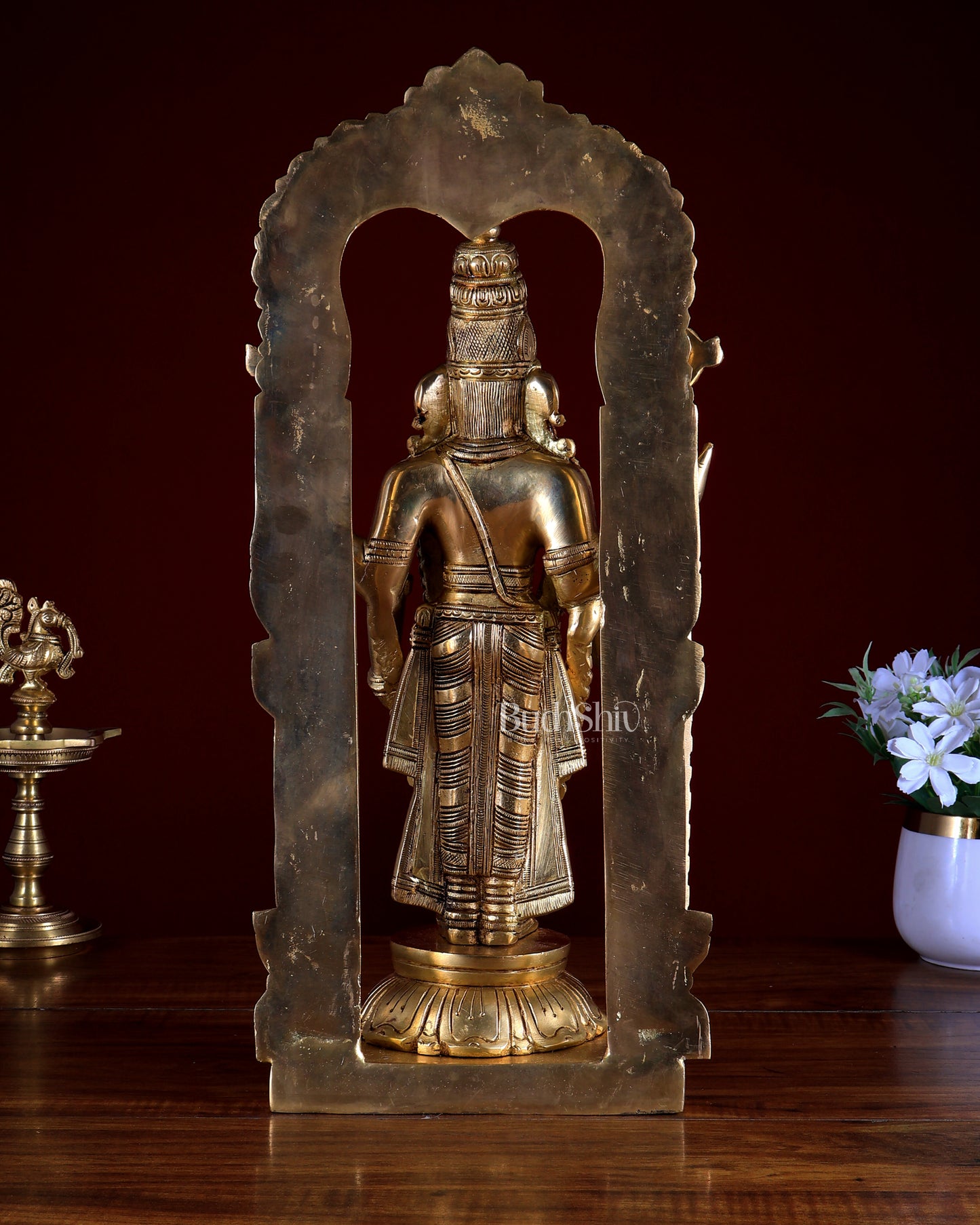 Pure Brass Tirupati Balaji Lord Venkateshwara Swamy statue 17 inch