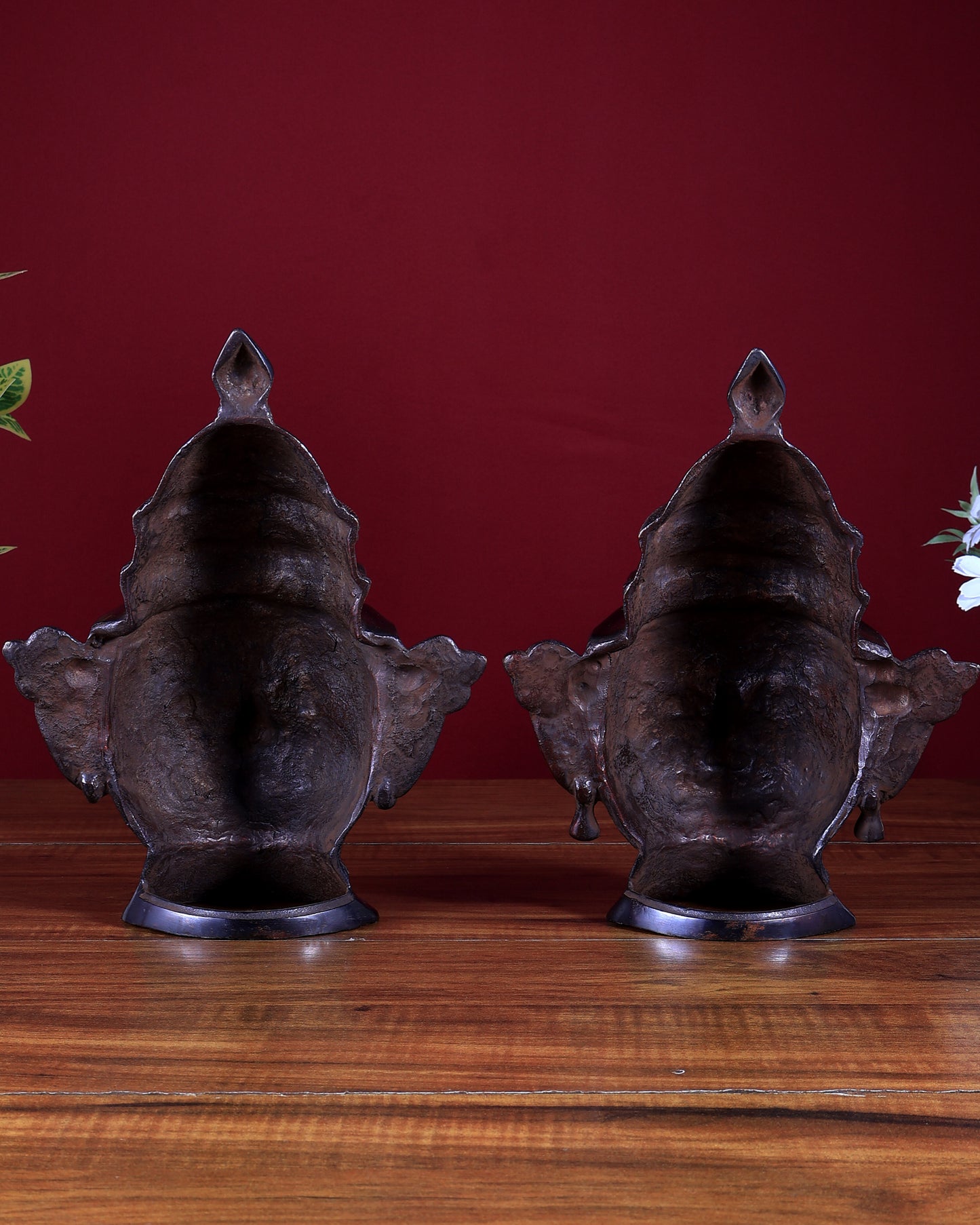 Brass Handcrafted Traditional & Antique Lord Shiva–Gauri Face Mukhalingams