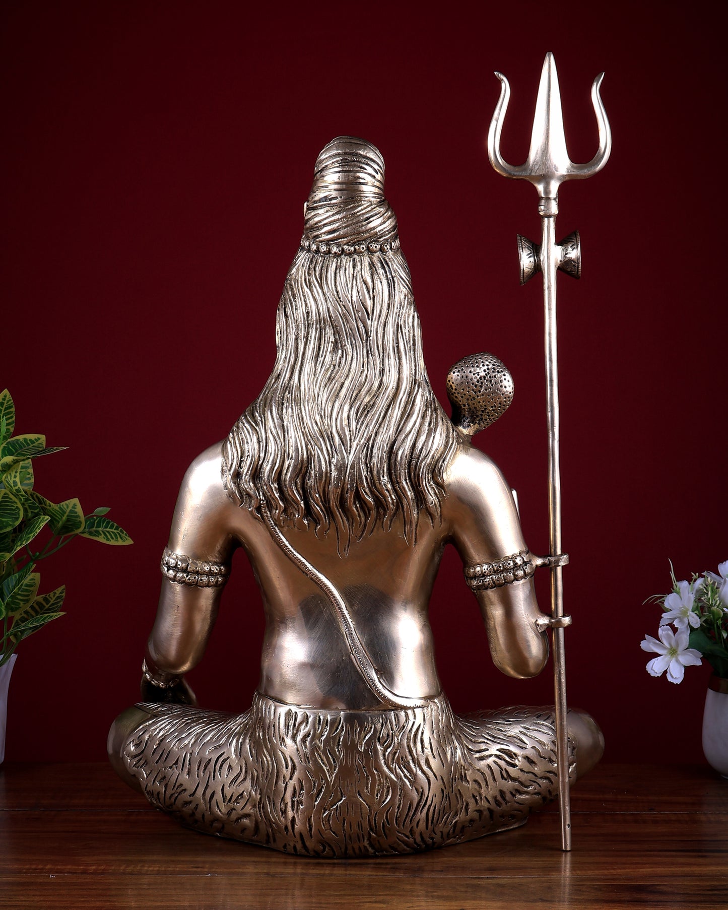 Lord Shiva Brass Idol - 20" matte