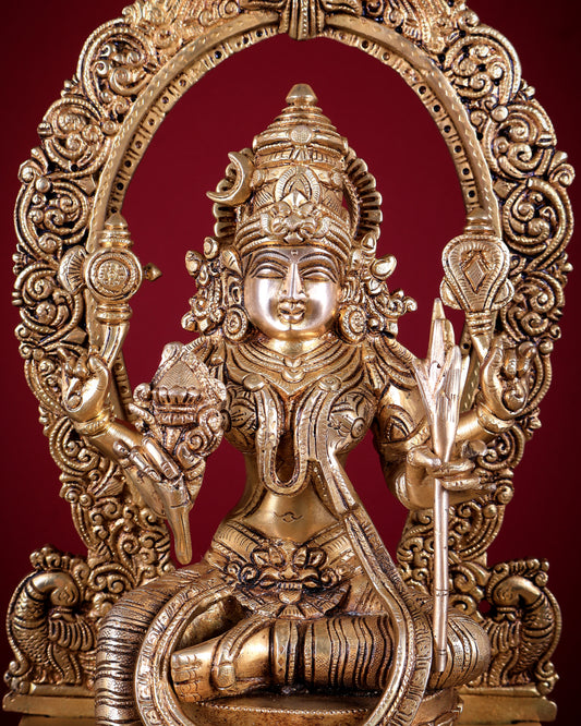 Brass Superfine Goddess Lalitha Devi (Rajarajeshwari / Kamakshi Amman) Idol 20 inch