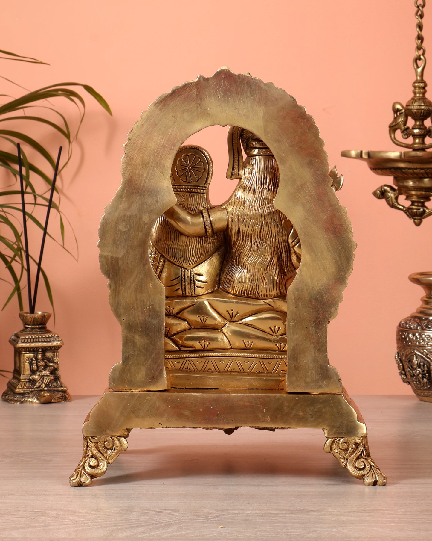 Pure Brass Shiva Parivar Statue 12 inch