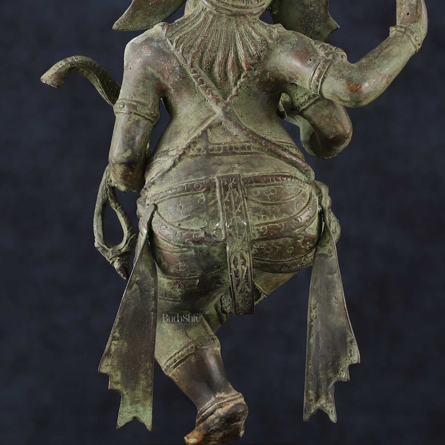 Balinese Bronze Dancing Ganesha Sculpture – 20.5" Height, Lost Wax Casting - Budhshiv.com