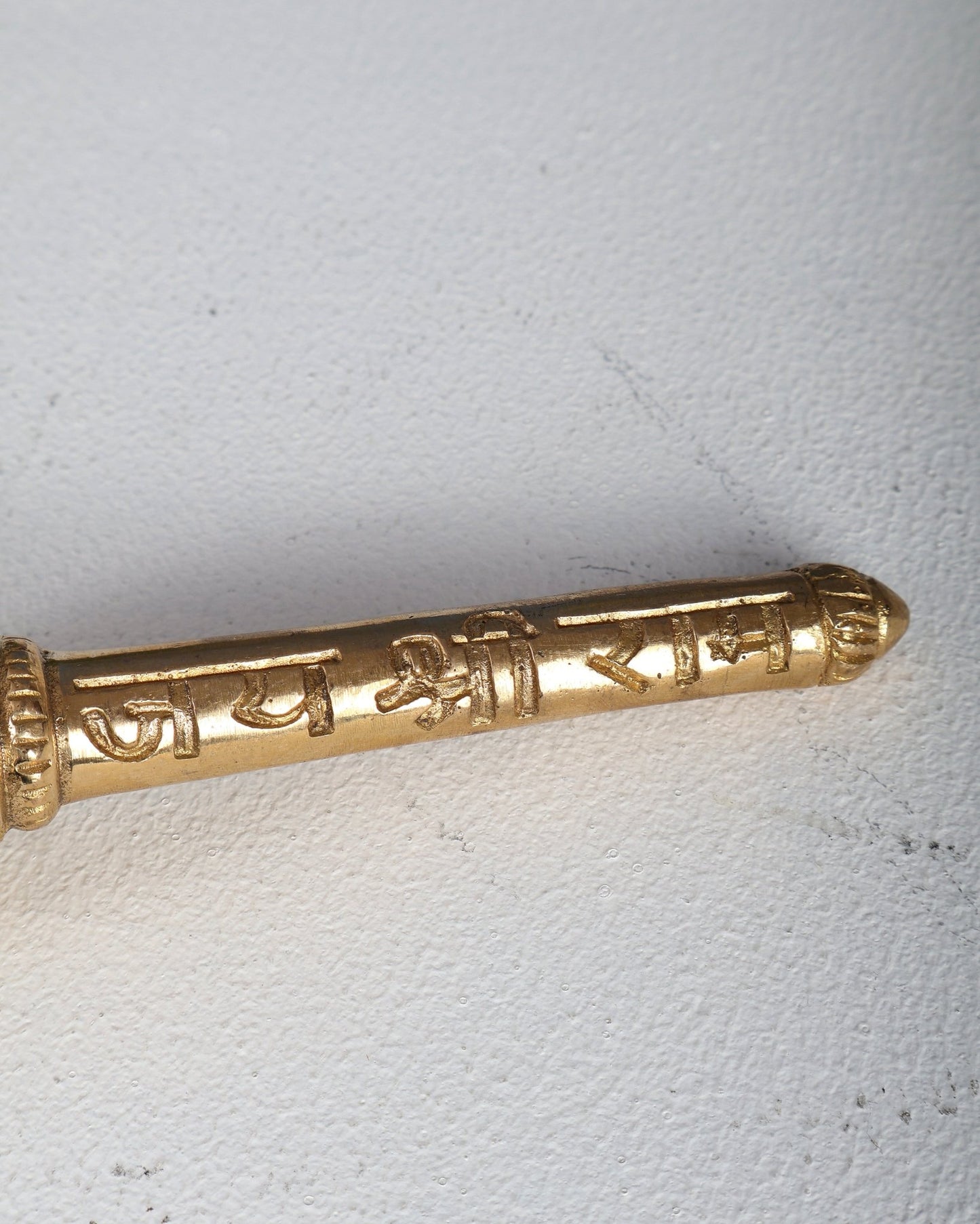 Brass Hanuman Gada – Miniature Sacred Mace of Lord Hanuman (4.5 Inches) - Budhshiv.com