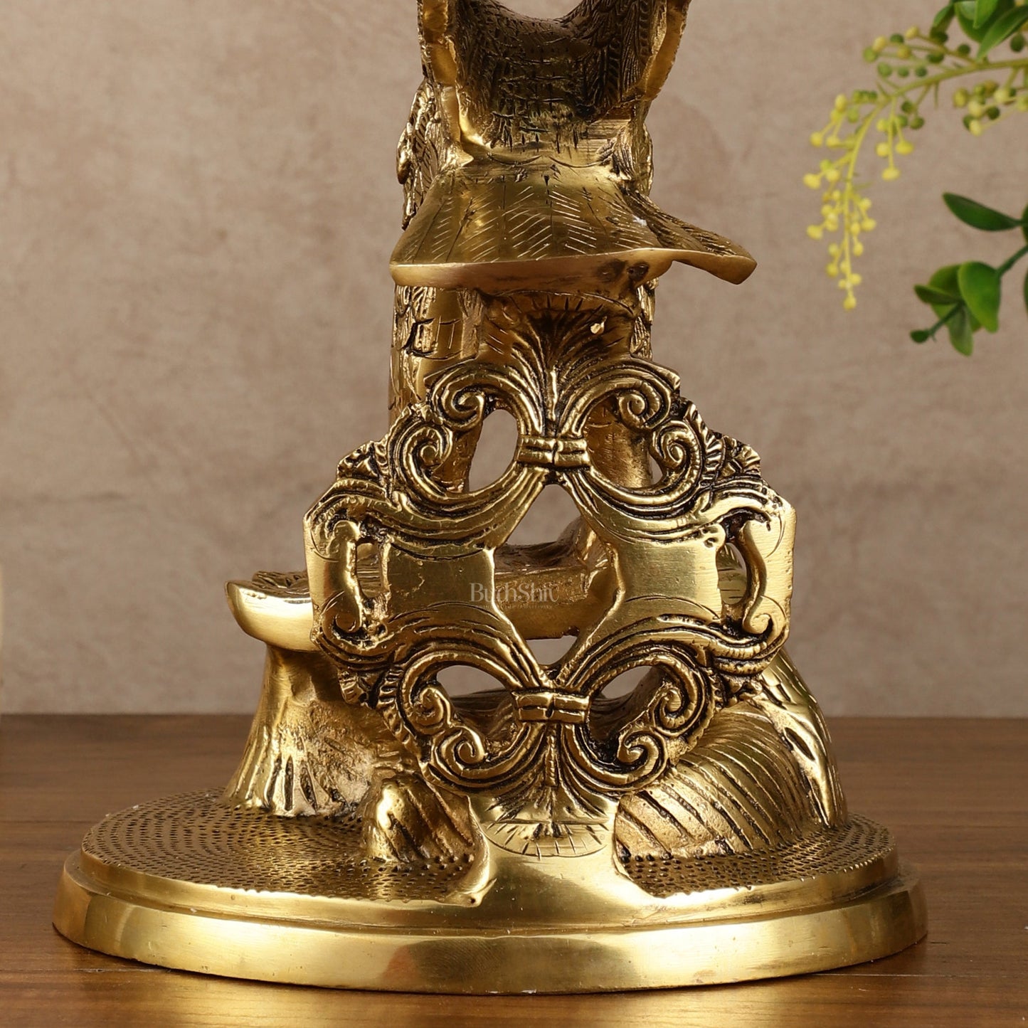 Brass Large Decorative Eagle Statue Showpiece | 15x8x7 Inch - Budhshiv.com