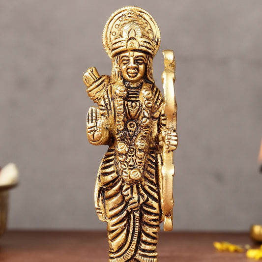 Brass Lord Rama idol 4.5 inch - Budhshiv.com