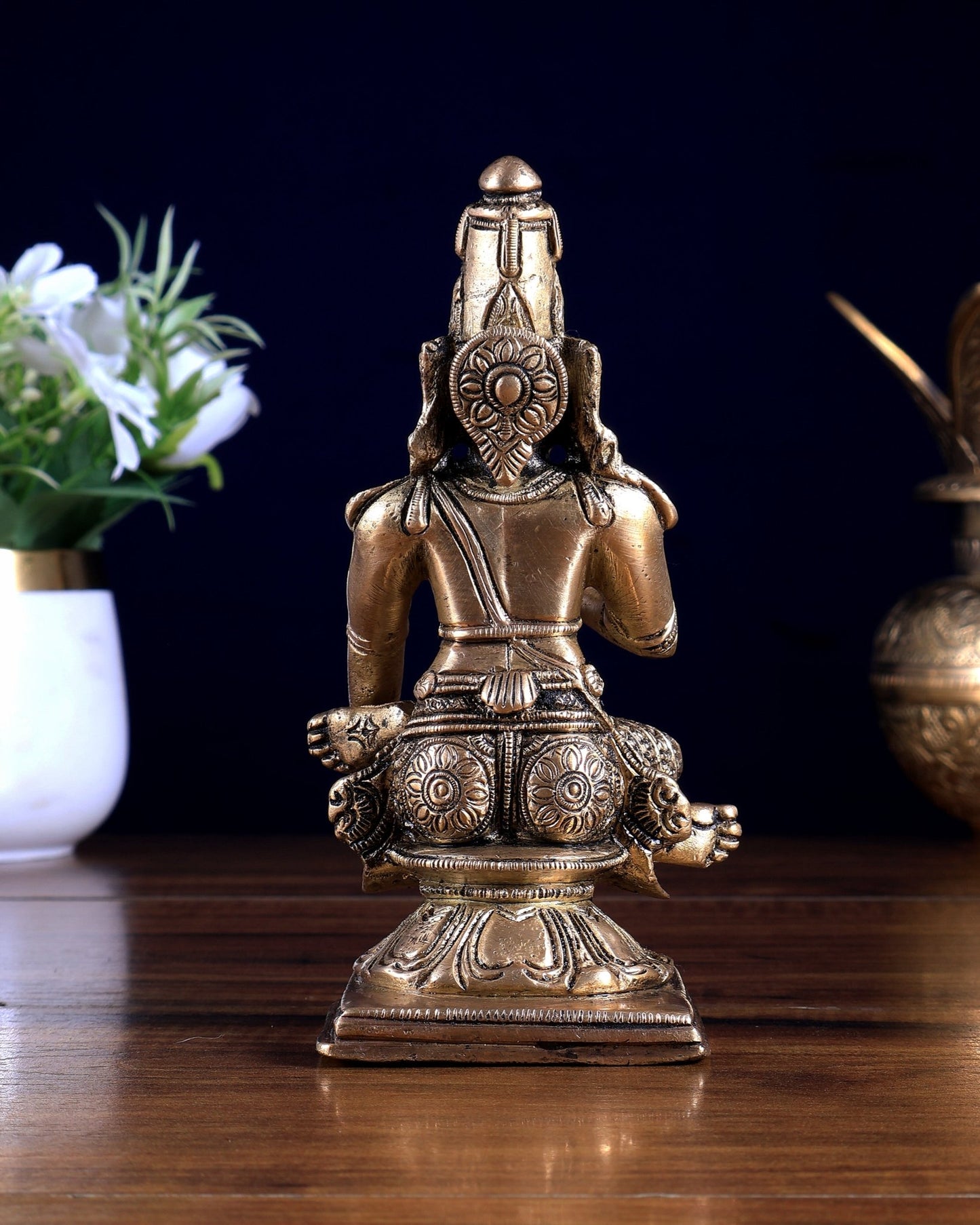 Brass Lord Rama in Meditation – Rare Collectible Statue - Budhshiv.com