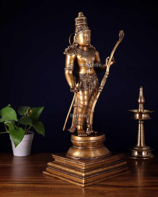 Brass Lord Shri Ram Statue – 21 Inches Tall - Budhshiv.com