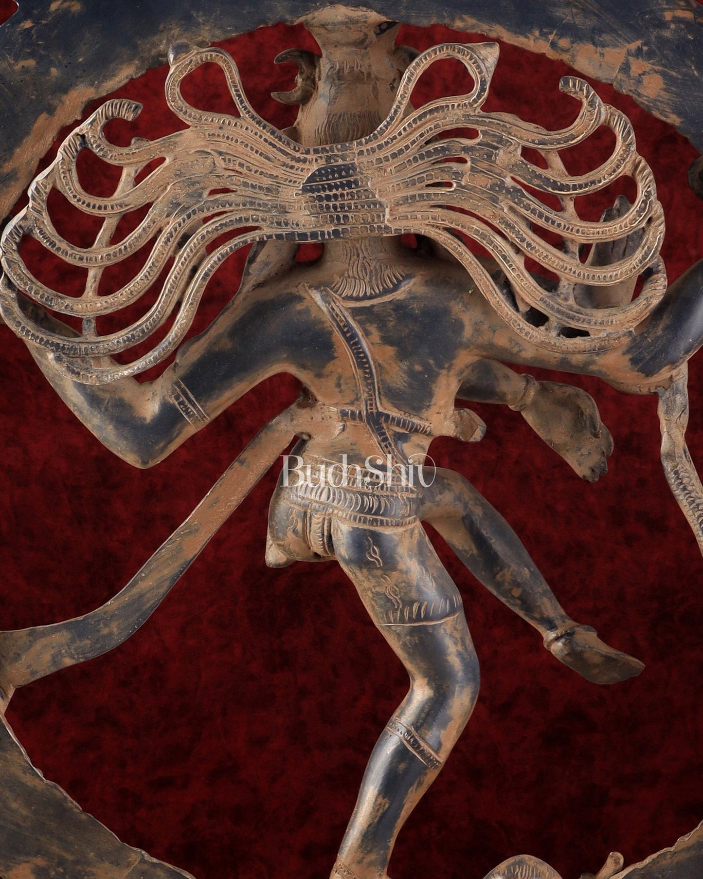 Brass Nataraja Sculpture 24 inch sand finish - Budhshiv.com