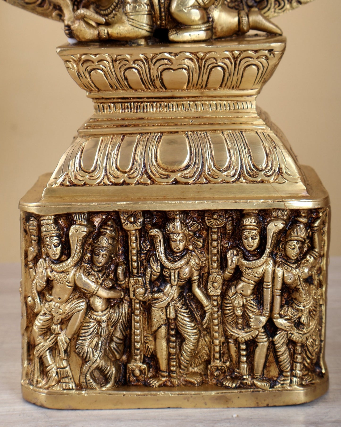 Brass Nataraja Statue | 23" Height shiv gauri carvings - Budhshiv.com