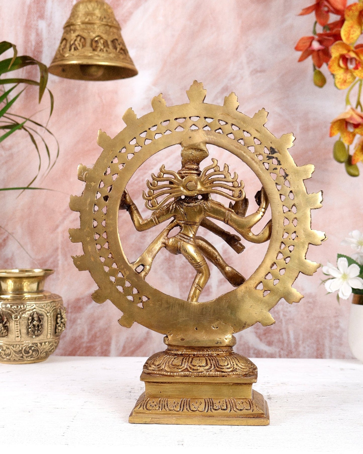 Brass Nataraja Statue – Lord Shiva Cosmic Dancer (12 Inch) - Budhshiv.com