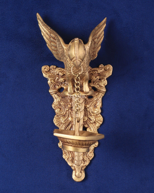 Brass Parrot Wall Hanging lamp - 10 inch - Budhshiv.com
