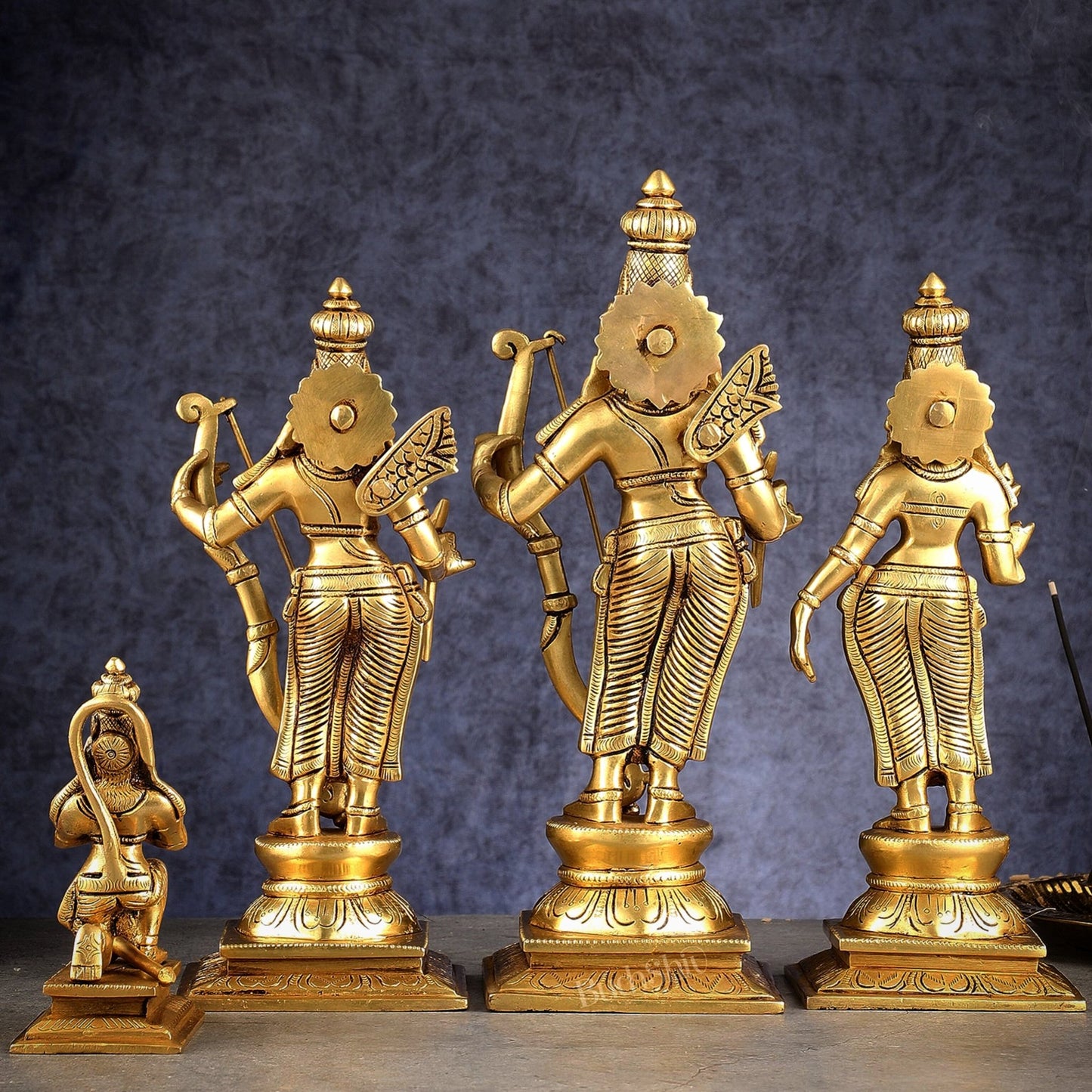 Brass Ram darbar Idols 12 inch - Budhshiv.com