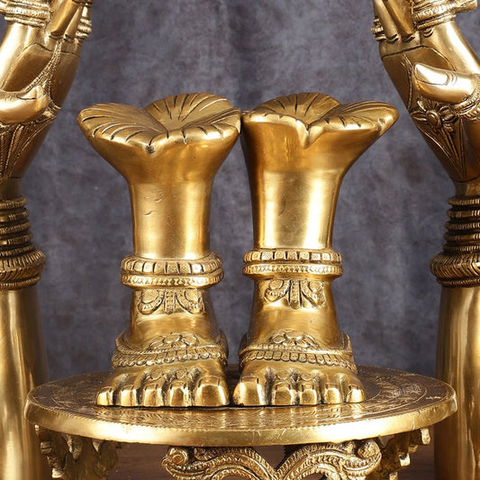 Brass Set of Goddess Arms and Feet - Intricately Crafted - Budhshiv.com